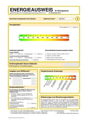 Erstellung eines Bedarfsausweises nach Gebäudeenergiegesetz