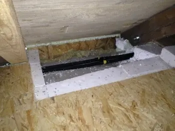 Baumangel an Durchdringung im Bodenaufbau – fehlende Luftdichtheit