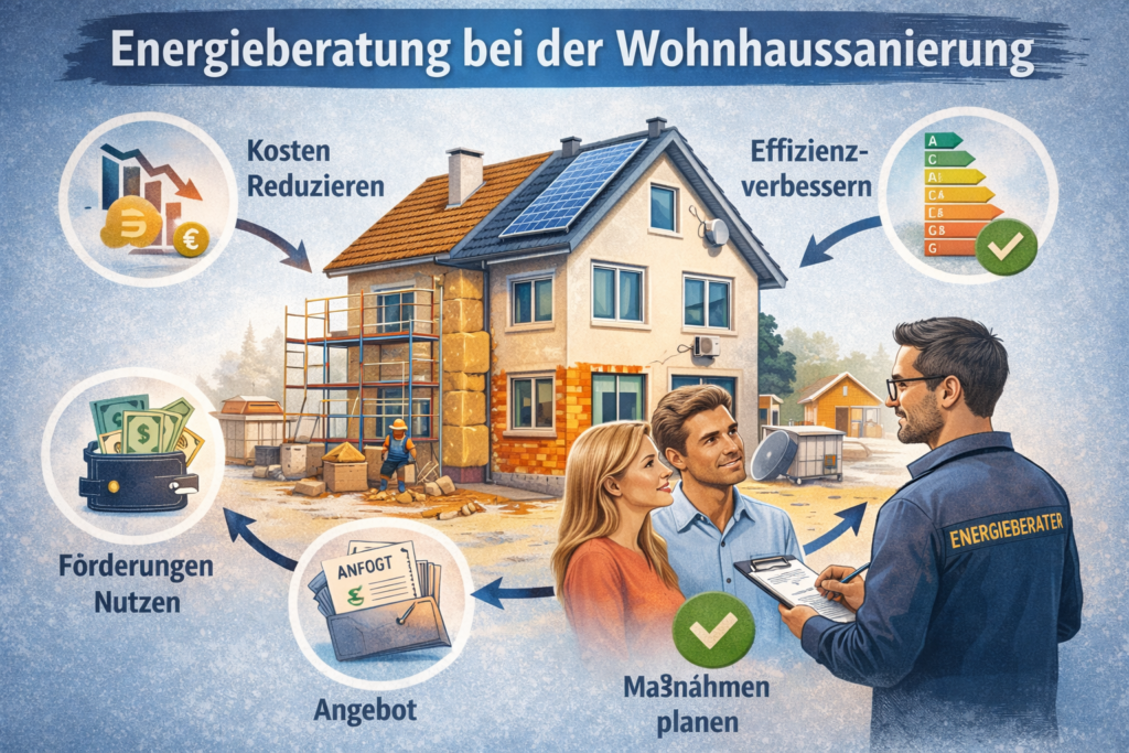 Energieberatung bei Wohnhaussanierung – Kosten senken, Effizienz steigern und Förderungen nutzen