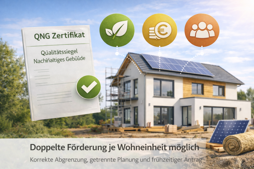 QNG-Zertifizierung für nachhaltigen Wohnhausneubau