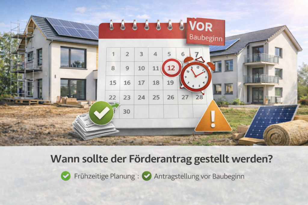 KfW-Förderantrag rechtzeitig vor Baubeginn stellen
