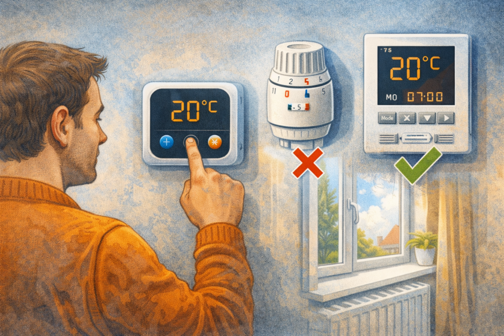 Raumthermostat richtig einstellen – digitale und mechanische Thermostate im Vergleich